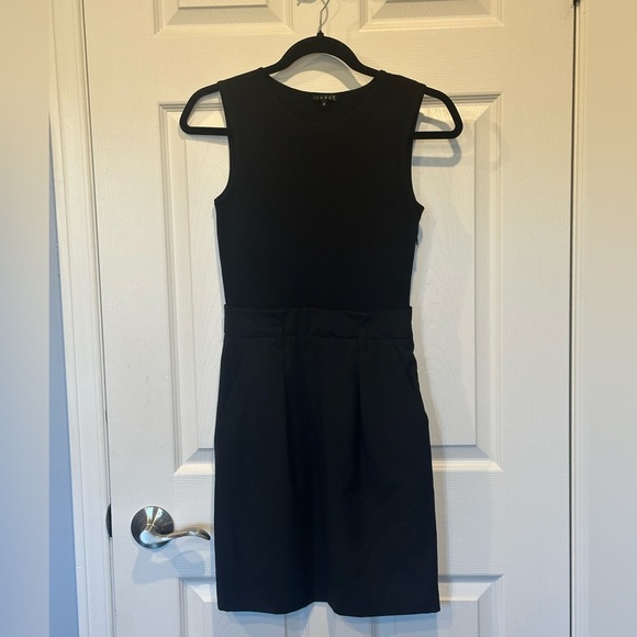Theory Black Sleeveless Sheath Dress | Size 0 - Picture 9 of 10